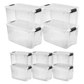 Sterilite Ultra Latch Box, 70 Quart, 4Pack Bundled with 30 Quart, 6Pack