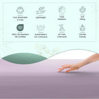 Feather & Stitch Softest 100% Cotton Sheets, 300 Thread Count Percale Weave Bedding, 16' Deep Pocket, Cooling Sheets, Breathable Bed Set, Hotel Premium Quality (King, Lavender)
