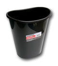 Greenbrier International Essentials Black Plastic Oval Wastebasket  7 Qt.