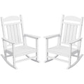 Greesum Rocking Chairs Outdoor, Set of 2 Heavy-Duty Patio Chair with 360lbs Capacity, All-Weather Resistant, Smooth Gliding Moti