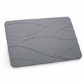Stone Bath Mat Diatomaceous Earth Shower Mat with Anti Slip Base & Quick Dry Surface  45 x 35 cm Rectangular Bathroom Floor Mat