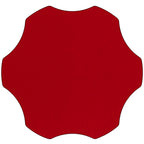 Flash Furniture Wren Mobile 60'' Flower Red Thermal Laminate Activity Table - Height Adjustable Short Legs