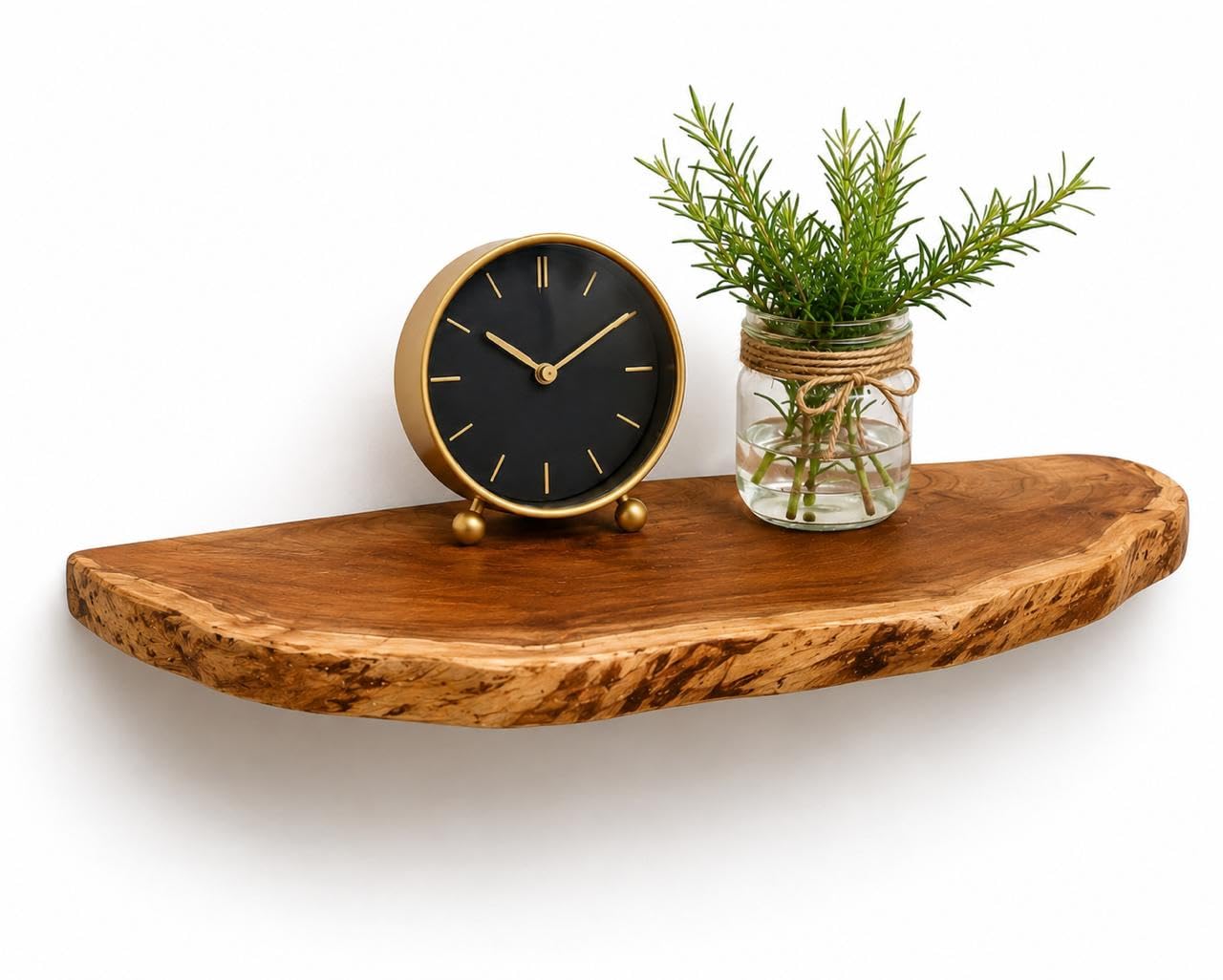 Dreamy Design Live Edge Wall Shelves Set Of 1 | Acacia Wood Floating Shelves For Living Room, Bedroom, Kitchen, Bathroom & Home 