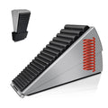 Adjustable Heavy Duty Door Stopper, Spring Loaded With Holder, Tall Up To 3 In Strongest Stainless Steel Doorstop For Bottom Of