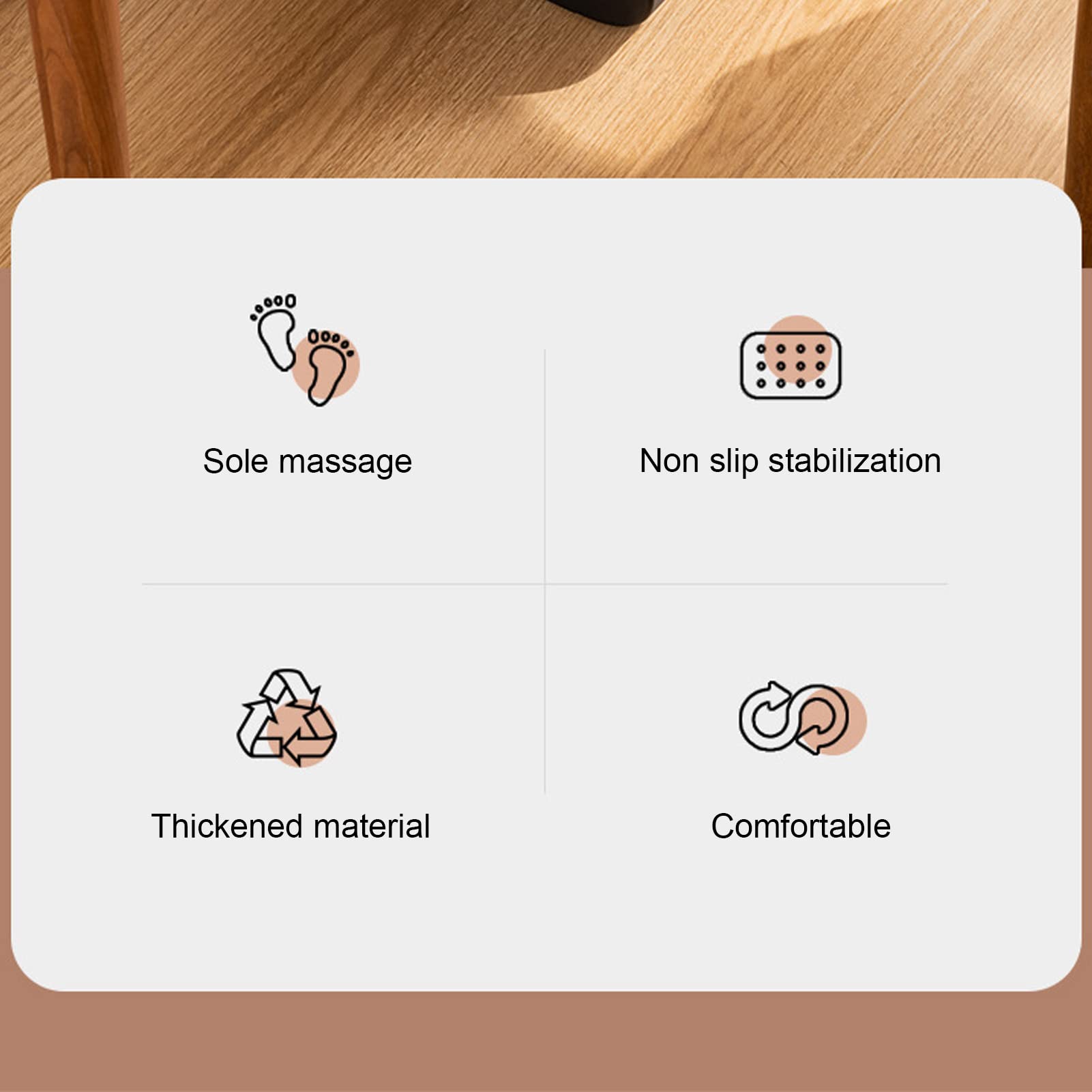 Foot Rest 6 Height Adjustable Under Desk Footrest Ergonomic Foot Stool For Under Desk At Work With Massage Texture And Roller For Office ()