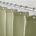 Gorilla Grip Waffle Shower Curtain, Thick Weighted Fabric, Wrinkle And Rust Resistant, Classic Hotel Quality Design, Heavy Duty