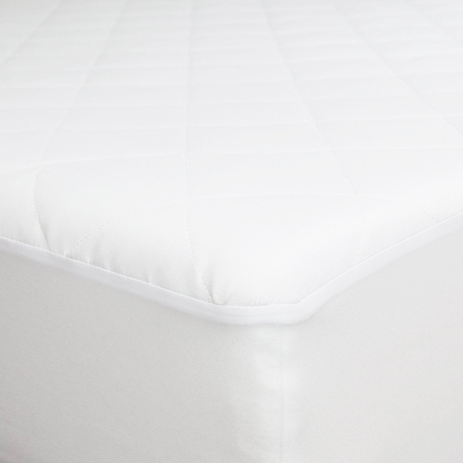 Furinno Angeland Quilted Mattress Pad, Twin, White