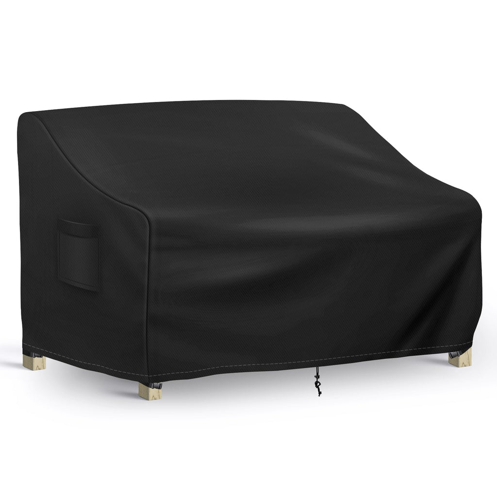 Richwon Outdoor Couch Cover Waterproof, 3-Seater Outdoor Sofa Cover, Patio Furniture Covers With Air Vent And Handles, 78W X 33D
