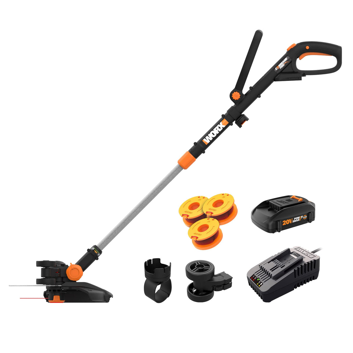 Worx Gt Revolution 20V 12' String Trimmer Grass Trimmer/Edger/Mini-Mower, Wg170.2