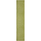 Nourison Essentials Solid Indoor/Outdoor Green 2'2' X 20 Area Rug, Easy Cleaning, Non Shedding, Bed Room, Living Room, Dining Room, Deck, Patio, Backyard (2X20)
