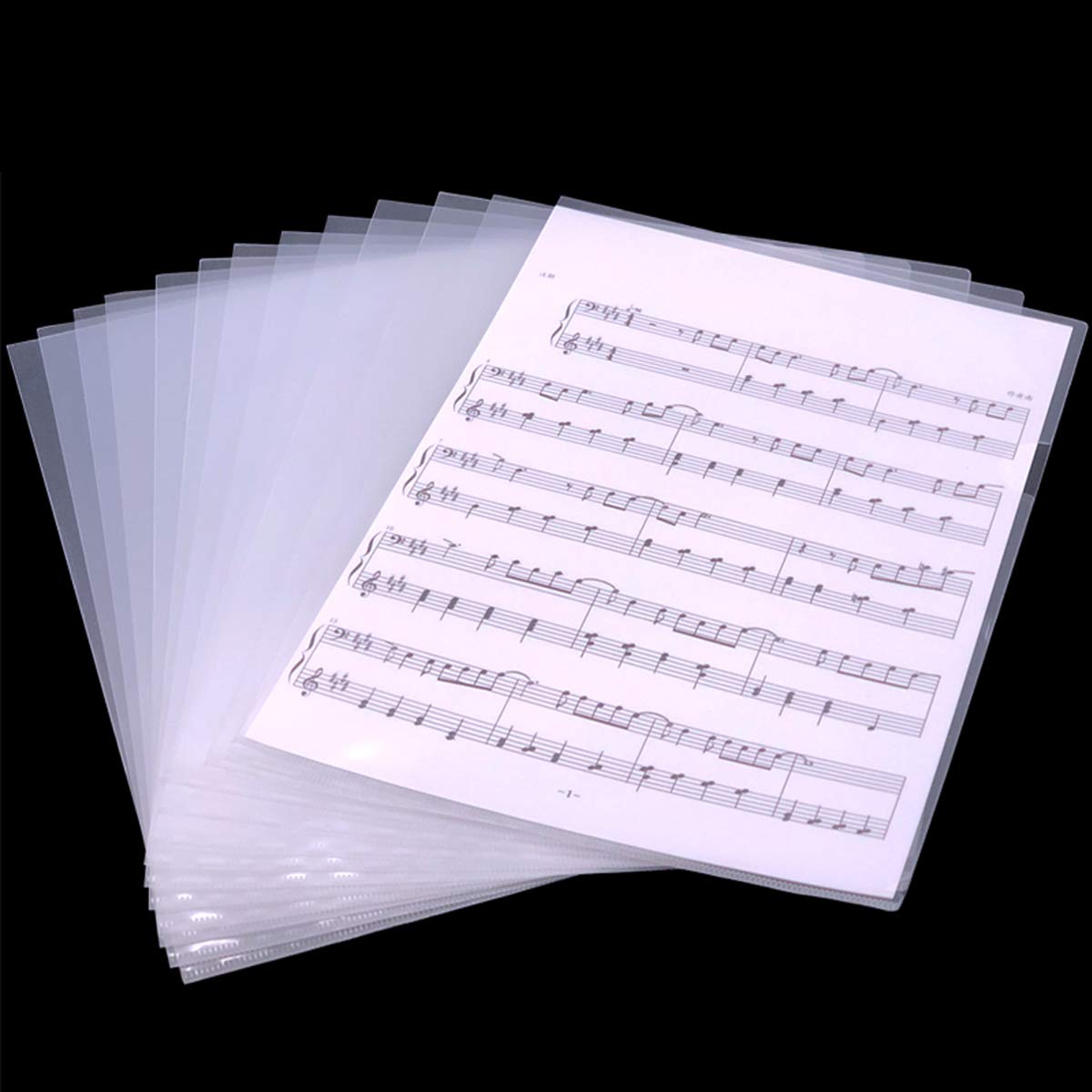 30 Pack Clear Sheet Document Protectors, 8.7' X 12.2' Transparent Paper Archival Safe Binder Sleeves For A4 Size Office School