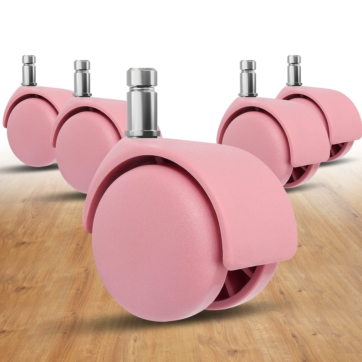 Replacement Office Chair Caster Wheels Set Of 5 - Protect Your Floor - Quick & Quiet Rolling - No More Chair Mat Needed - Standa