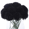Kimura's Cabin Fake Flowers 15pcs Artificial Silk Hydrangea Chrysanthemum Ball Flowers Bouquets for Home Dining Table Core Party