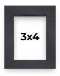 3x4 Shadow Box Frame Contemporary Black Finish | 1'' Depth of Usable Space| Interior Size 3x4 or 4x3 in| UV Resistant Acrylic, A