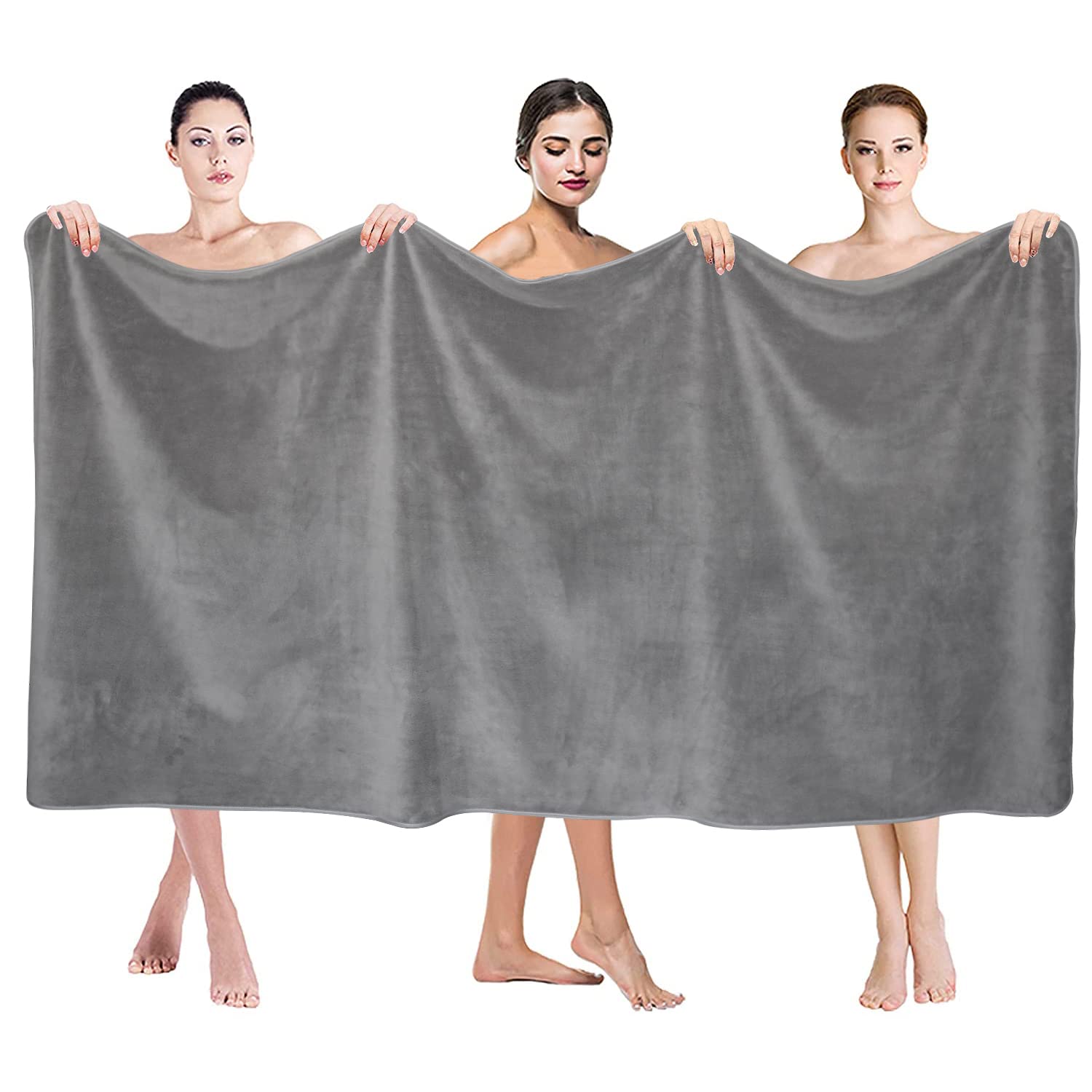Jml Luxury Hotel & Spa Oversized Bath Towels (2 Pack, 40''X80'') - 350Gsm High-Density Fleece Towel Sets - Super Soft And Absorb