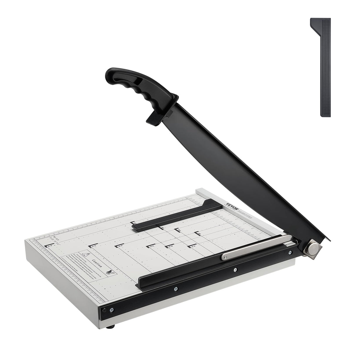 Vevor Paper Cutter, Guillotine Trimmer, 15' Cut Length, 16 Sheets Capacity, Heavy Duty Guillotine Paper Cutter With Guard Rail/