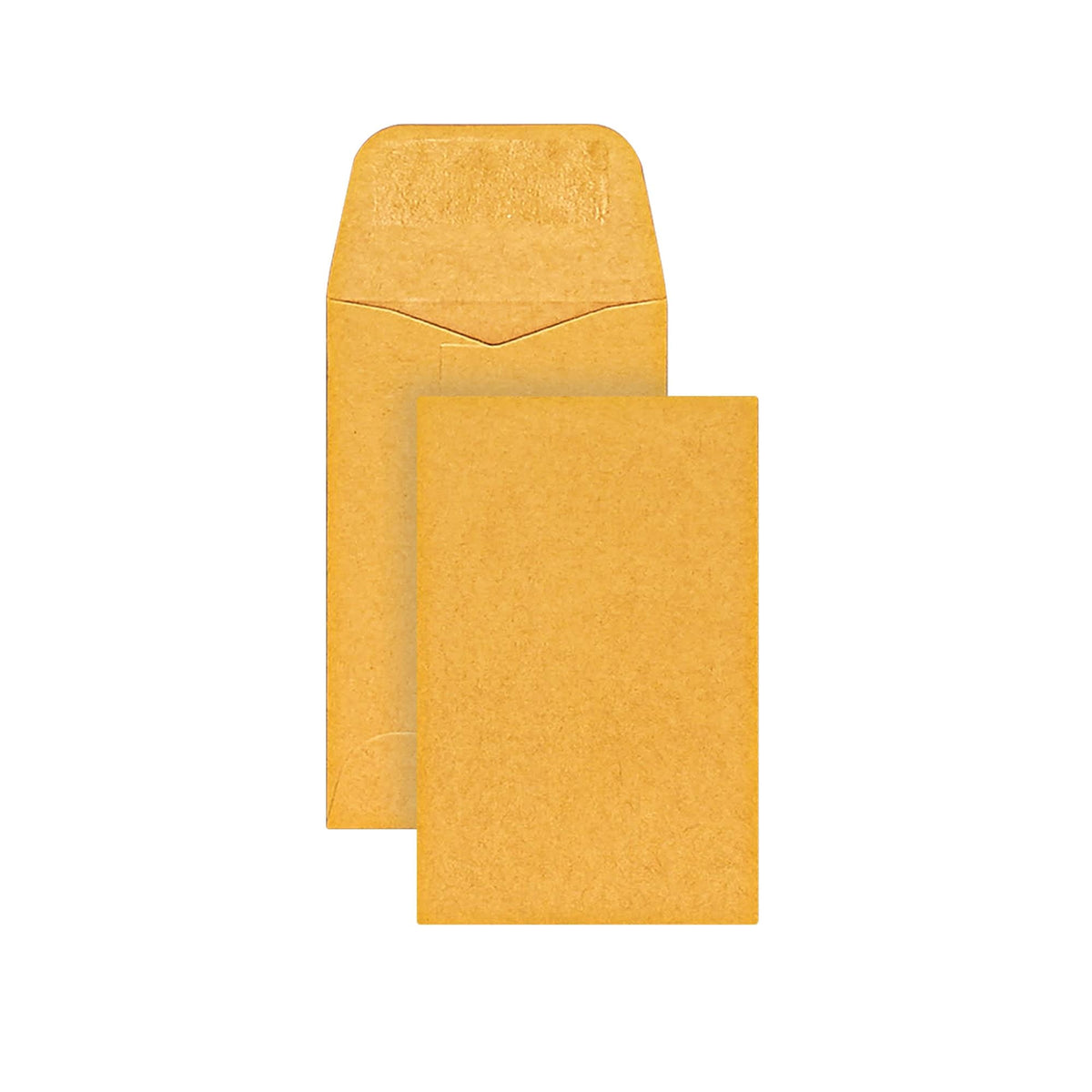 Office Depot Coin Envelopes, #1, 2 1/4In. X 3 1/2In., Brown, Pack Of 500, 77540