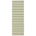 SAFAVIEH Courtyard Collection 2'3' x 8' Green/Beige CY6062 Stripe Indoor/ Outdoor Patio Backyard Mudroom Runner Rug