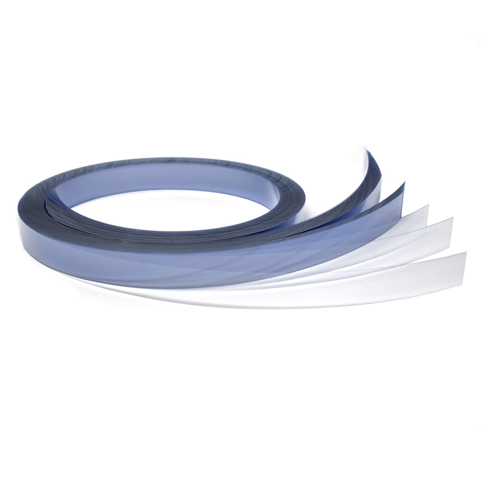 Store Fixtures Direct Gondola Shelving Pre Cut Vinyl Insert Strips For Ticket Channel, 48' X 1.25' H, Clear, 100 Pack