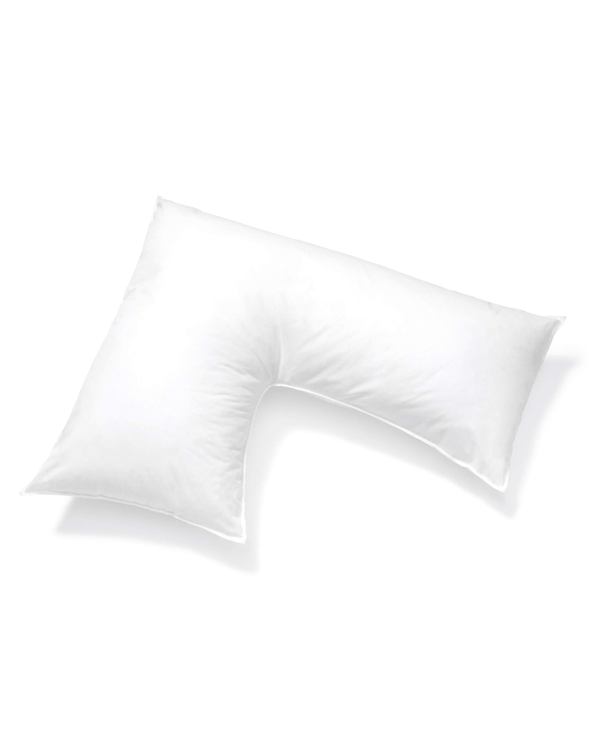 Pillows With A Purpose L Shaped Pillow Support For Head, Neck And Shoulders - White Cover Included