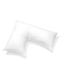 Pillows With A Purpose L Shaped Pillow Support For Head, Neck And Shoulders - White Cover Included