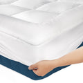 Niagara Cotton Twin Xl Mattress Topper - Pillow Top Mattress Cover Quilted Fitted Cooling Topper For Back Pain Deep Pocket Fits