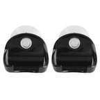 Kwmobile 2X Razor Holder With Suction Cup - Self-Adhesive Shaver Wall Mount - Bathroom Organizer For Glass And Tiles - Black