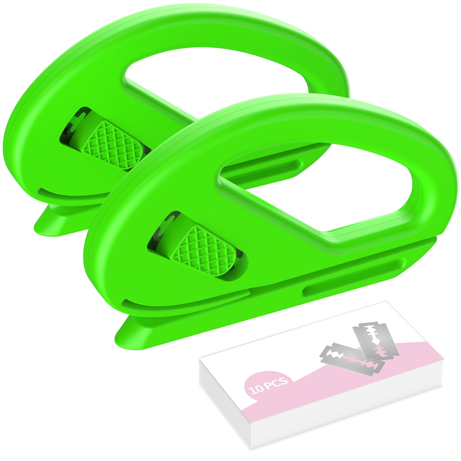 YAMXIN 2-Pack Wrapping Paper Cutter With 10 Replaceable Blades, Gift Wrap Cutter Suitable for Most Wrapping Paper