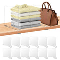 xydstay 12 Pack Acrylic Shelf Dividers for Closet Organization