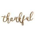 Stratton Home Decor Bronze Thankful Script Wall Decor | Laser Cut Hand Painted Thankful Sign Metal Wall Decor | Easy To Hang Family Decor For Walls In Any Room And Gallery Walls | 13.0”X0.45”X30.00”