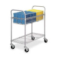 Safco Products 5235GR Wire Mail Cart Holds 75 Legal Folders, Sold Separately, Gray