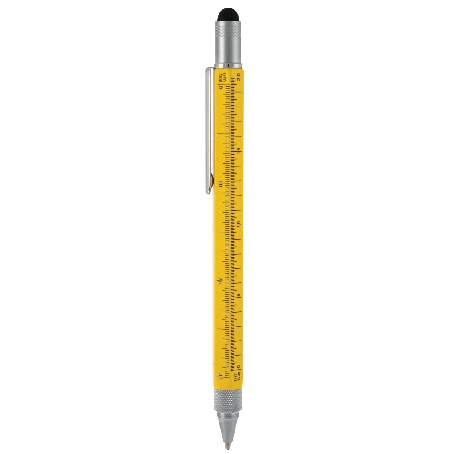 Xtreme 6-In-1 Stylus: Touchscreen Stylus, 4' Ruler, Level, Ballpoint Pen, Flathead And Phillips Screwdriver