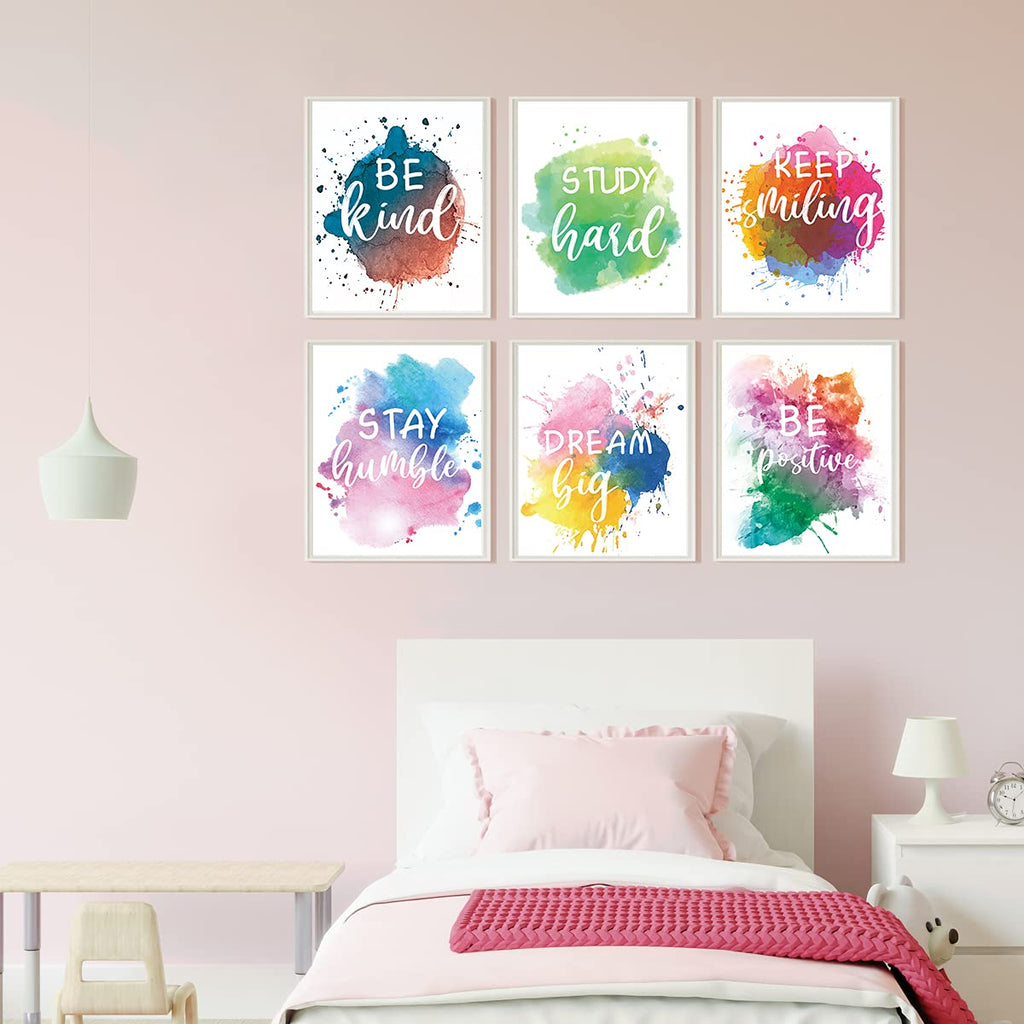 Inspirational Wall Art Motivational Art Prints And Quotes And Sayings Poster Girls Teens Bedroom Decor Sayings Positive Phrase P