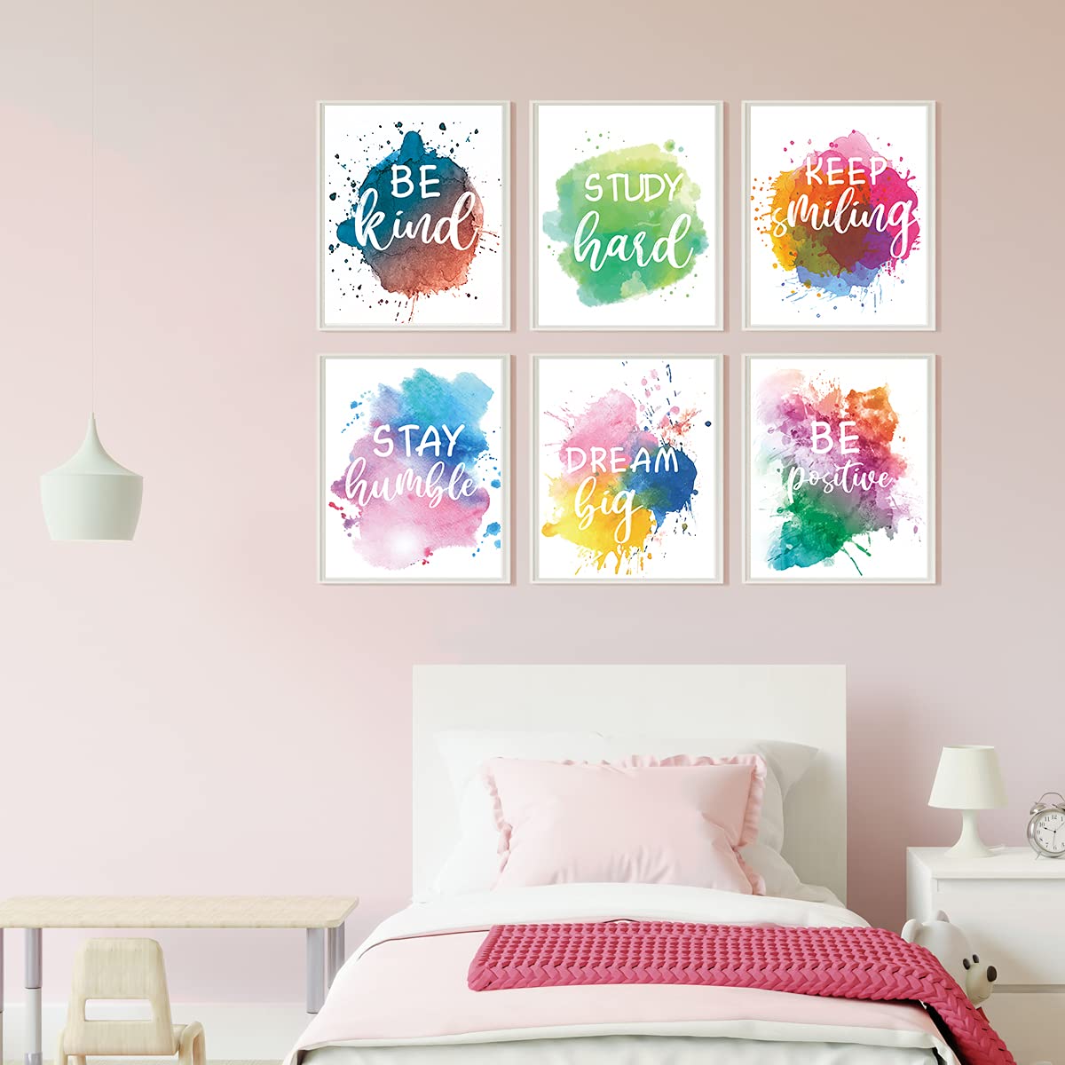 Inspirational Wall Art Motivational Art Prints And Quotes And Sayings Poster Girls Teens Bedroom Decor Sayings Positive Phrase P
