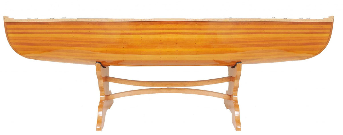 HomeRoots Wooden Authentic Real Wood Canoe Coffe Table