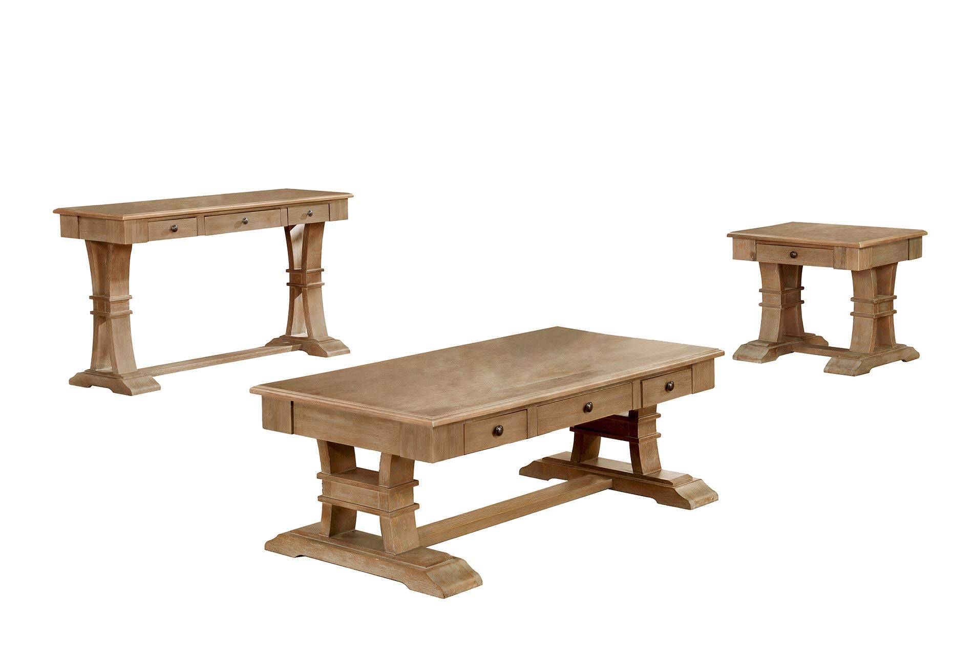 Best Quality Furniture End Table, Rustic Wood