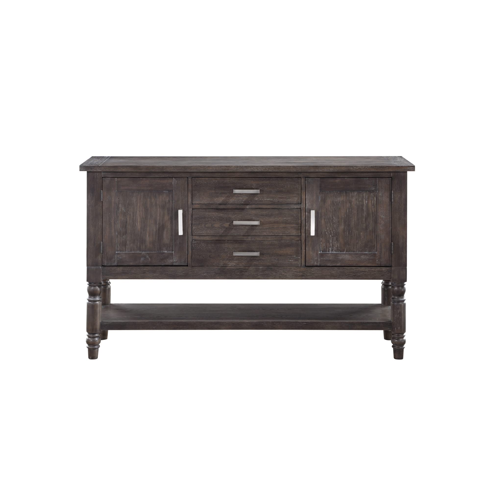 Steve Silver Dining Ample Storage, Elegant Design, Dusty Espresso Finish, Hutchins Collection, Satin Nickel Hardware Server