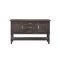 Steve Silver Dining Ample Storage, Elegant Design, Dusty Espresso Finish, Hutchins Collection, Satin Nickel Hardware Server