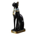 Ni-JASW 9.4 inch Tall Black Egyptian Cat Goddess Bastet Statue, Ancient Egypt Bast Figurines Home Decor