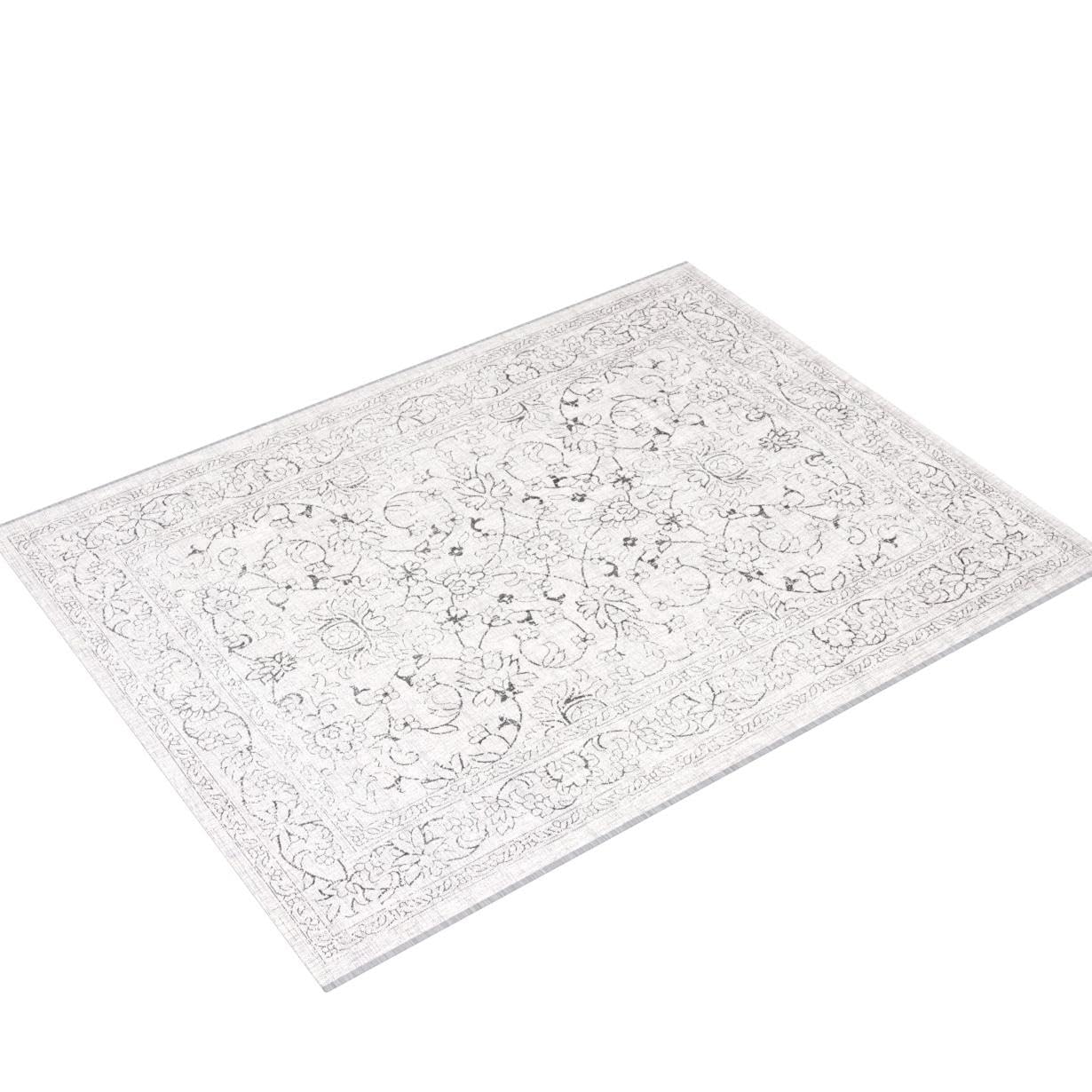 Safavieh Courtyard Collection 8' X 10' Grey/Black Cy8680 Indoor/ Outside Waterproof Easy Cleansingpatio Backyard Mudroom Area Mat