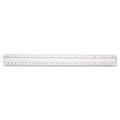 Westcott 15571 Clear Data Processing Magnifying Ruler, 12 Inch