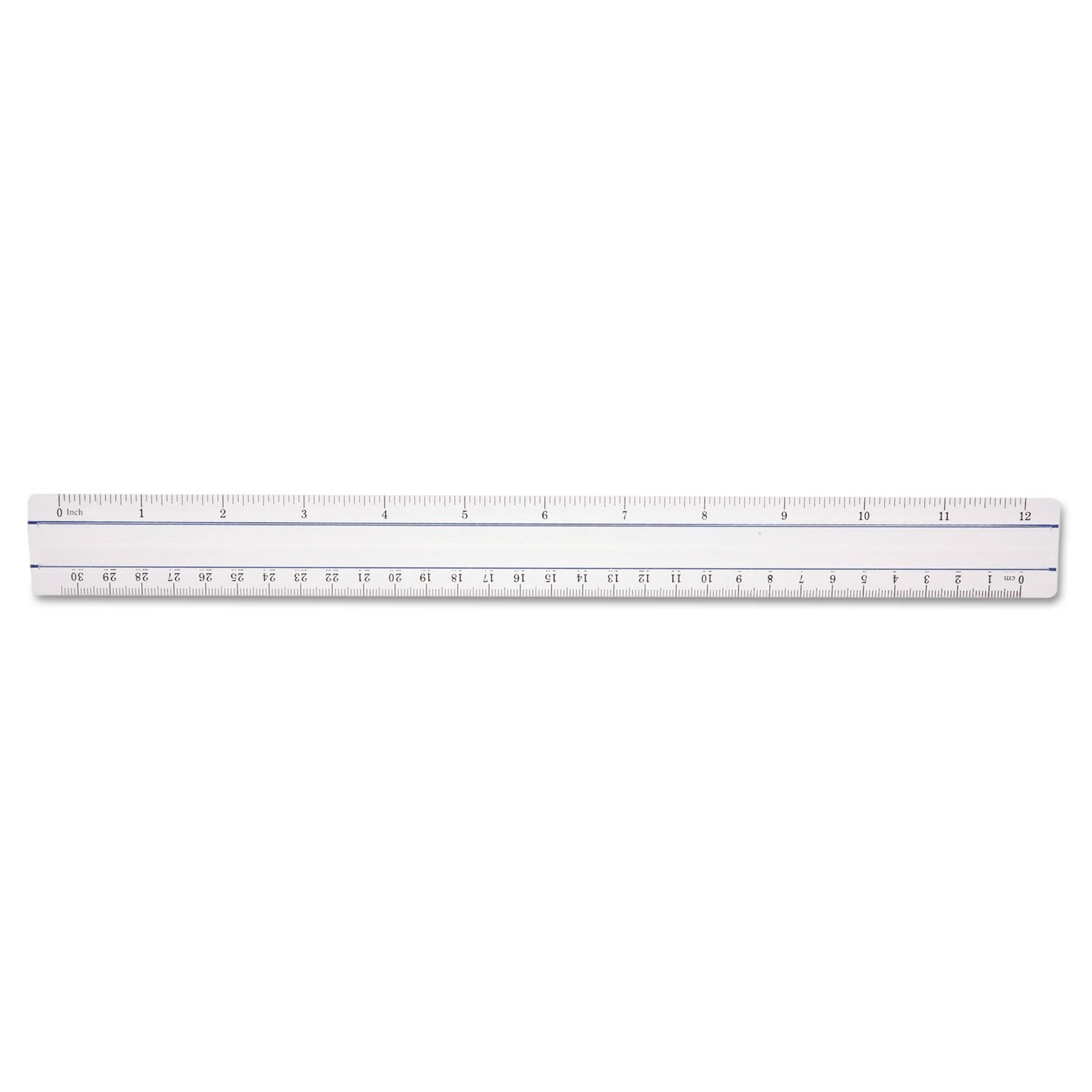 Westcott 15571 Clear Data Processing Magnifying Ruler, 12 Inch