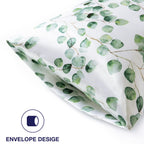 Exq Home Silky Satin Pillowcase For Hair And Skin,Printed Pillow Cases Standard Size Set Of 2 Satin Pillow Case 2 Pack With Enve