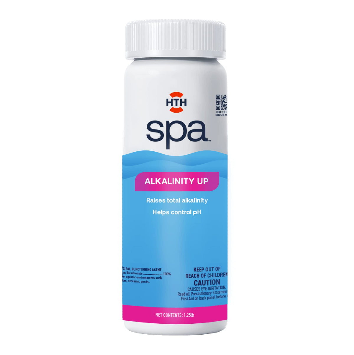 Hth Spa 86131 Alkalinity Up, Spa & Hot Tub Chemical Raises Alkalinity, Stabilizes Ph Fluctuation, 1.25 Lbs