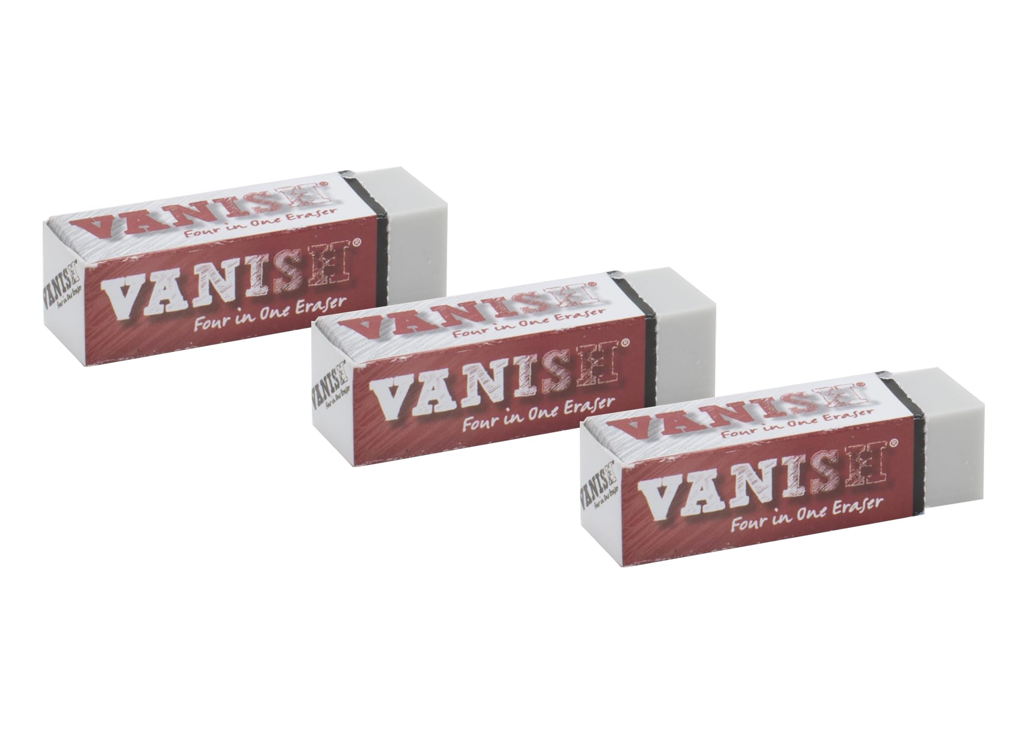 Vanish 4-In-1 Artist Eraser Replaces Gum Rubber Vinyl And Kneaded Erasers - 3 Pack