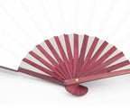 Honshen Chinese Folding Fan White Hand Fans Bamboo Fan With Traditional Chinese Arts Handicraft (White)
