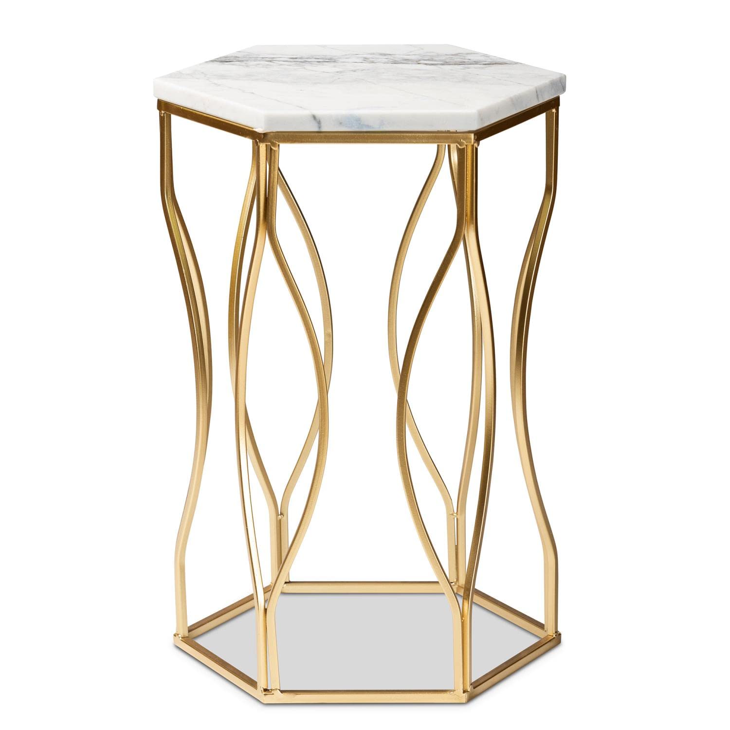 Baxton Studio Kalena End Table - Thumbnail 2