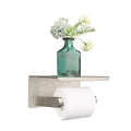 NearMoon Toilet Paper Holder with Shelf, Heavy Duty Bath Toilet Roll Holder with Phone Shelf Tissue Hanger for Bathroom/Kitchen 