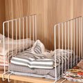 Shelf Dividers for Closet Organization, Metal Clip on Shelf Separators