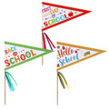 Hunnmingre 3 Pcs First Day Of School Pennant Flags Back To School Pennants With Ribbons For First Day School Teacher Classroom S
